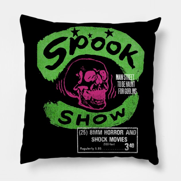 8MM Spook Show Pillow by UnlovelyFrankenstein