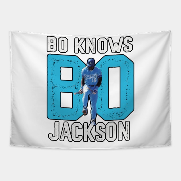 Dabbing Dance Baseball Bo Knows Bo Jackson Tapestry by MManoban