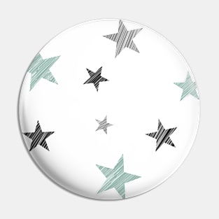 Estrellas de cinco puntas Pin