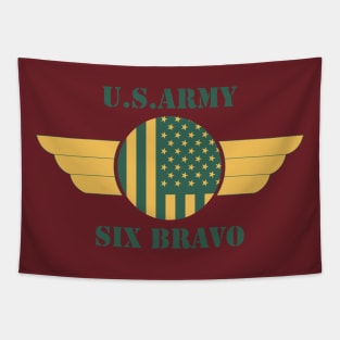 U.S ARMY SIX BRAVO WINGS Tapestry