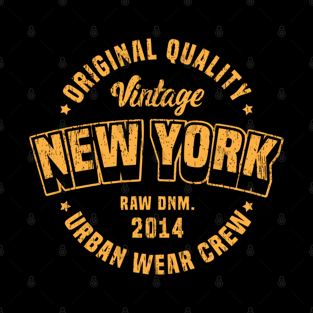 New York quality vintage clothing style typography lettering by SpaceWiz95