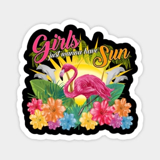 Girls just wanna have sun Magnet