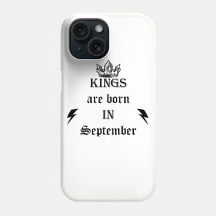 kings are born in september Phone Case