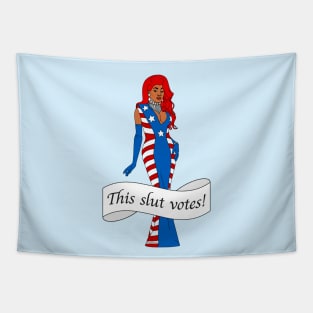 This Slut Votes! - Jada Essence Hall Funny Drag Tapestry