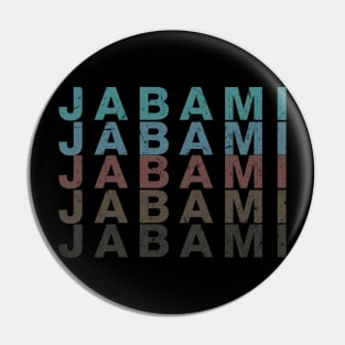 Vintage Proud Name Jabami Personalized Birthday Retro Pin