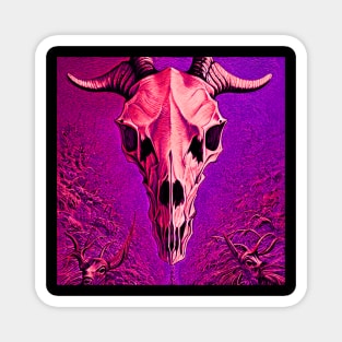 Demonic Goat Skull Magnet