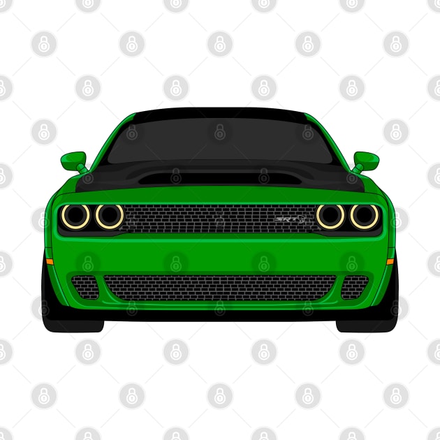 DODGE DEMON FRONT GREEN by VENZ0LIC