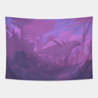 Sauropelta Sunset Tapestry