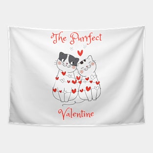 Valentines Day - The Purrfect Valentine Tapestry