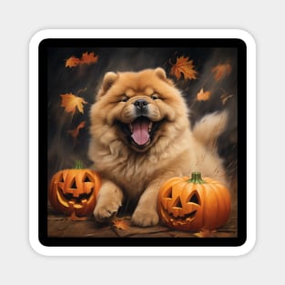 Halloween Chow Chow Magnet
