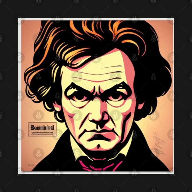 Beethoven Vinyl Record Album Cover by musicgeniusart