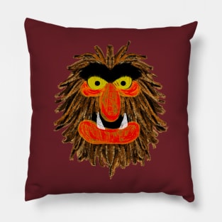 Sweetums Muppet Show inspired illustration Pillow