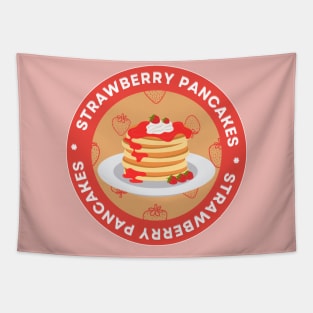 Strawberry pancakes Tapestry