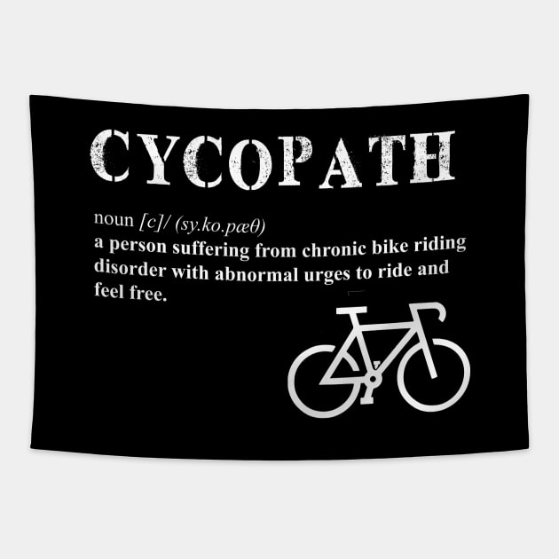 Cycling Cycopath Definition Tapestry by inkstyl