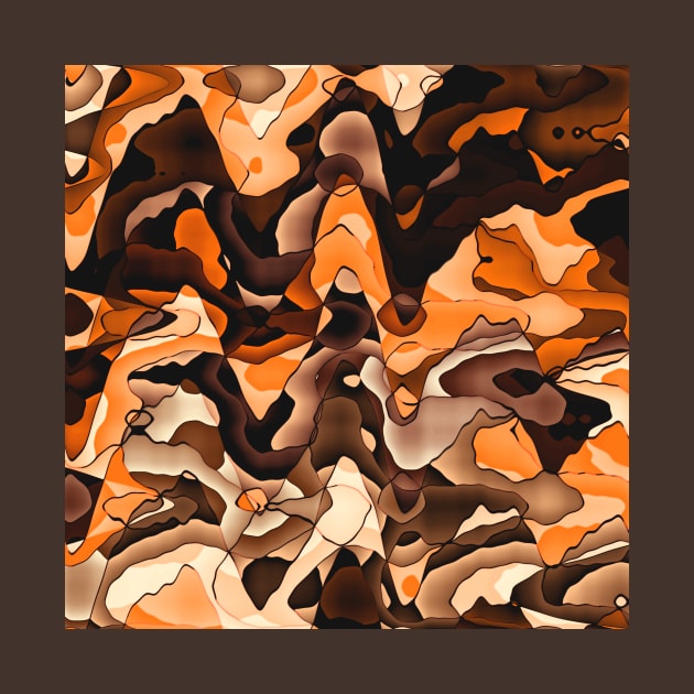 Wavy orange and brown by Gaspar Avila