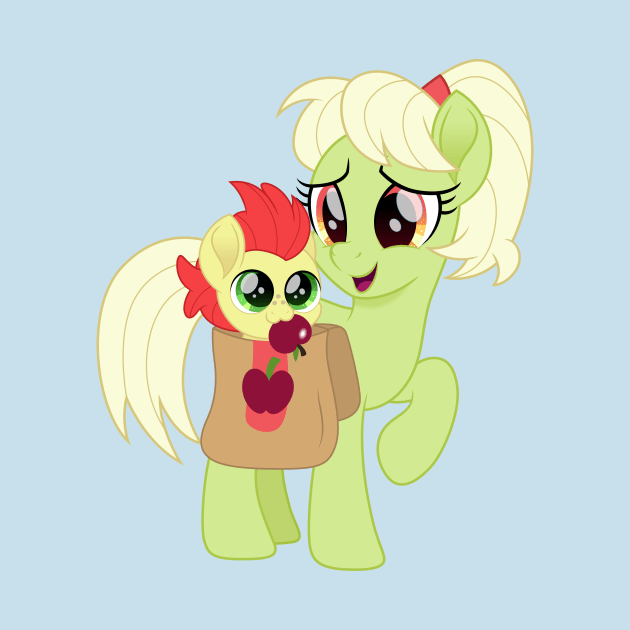 Baby Bright Mac and Granny Smith by CloudyGlow