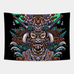 Great Geisha Mecha Illustration 2 Tapestry