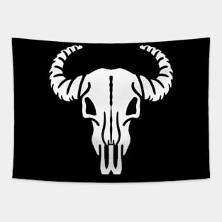 Blank cow skull Tapestry