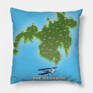 Mindanao island map Pillow