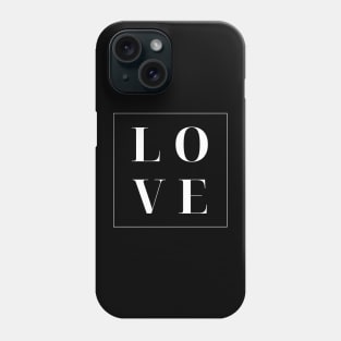 Love. Simple Love Quote. Show your love with this design. The Perfect Gift for Birthdays, Christmas, Valentines Day or Anniversaries. Phone Case