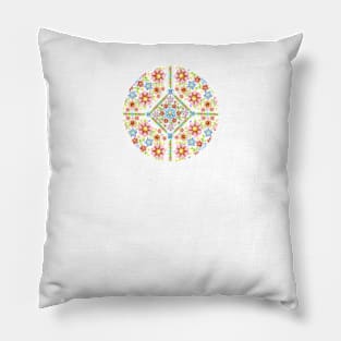 Millefiori Floral Pattern Pillow