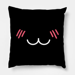 Mouth anime expression kawaii Pillow