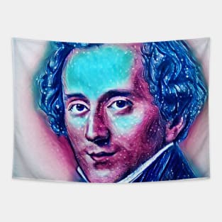 Felix Mendelssohn Snowy Portrait | Felix Mendelssohn Artwork 13 Tapestry