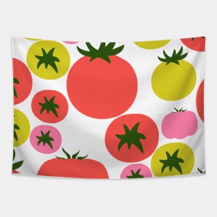 Cute Tomato Pattern Tapestry