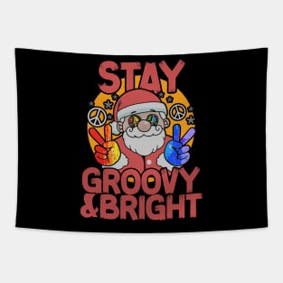 Stay Groovy and Bright - Groovy Christmas Tapestry
