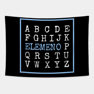 Elemeno Alphabet Design Tapestry