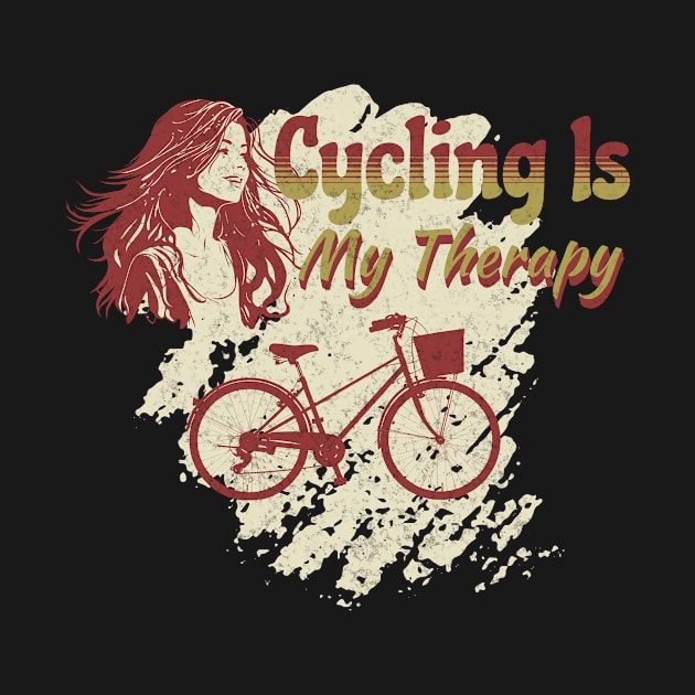 Cycling Woman T-shirt by With Own Style