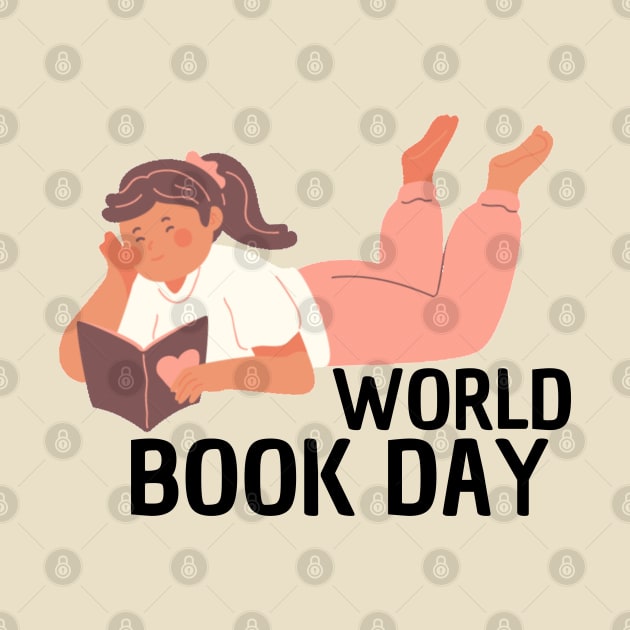 World Book Day, Girl Reading by DAHLIATTE