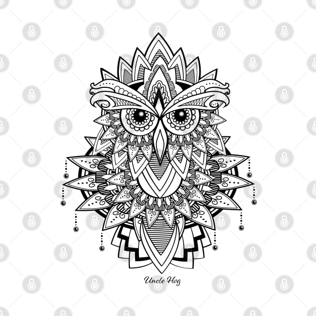 Mandala style owl by Cimbart