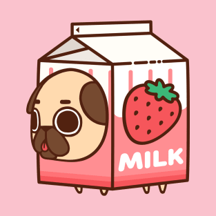 Strawberry Milk Puglie T-Shirt