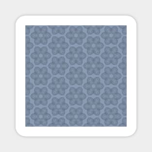 blue mathilda pattern Magnet