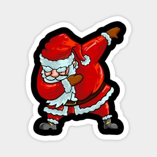 Dabbing Santa Christmas Magnet