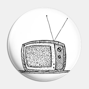 Retro TV Pin