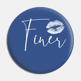 Cute Zeta Finer Sorority Lips Gear Pin