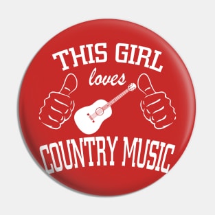This girl loves country music Pin