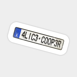 Alice Cooper - License Plate Magnet