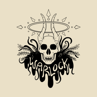 Warlock Class - Black Design T-Shirt