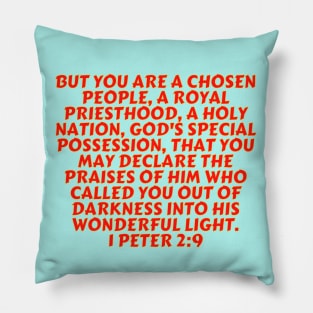 Bible Verse 1 Peter 2:9 Pillow