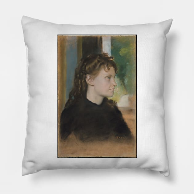 Madame Théodore Gobillard (Yves Morisot, 1838–1893) Pillow by EdgarDegas