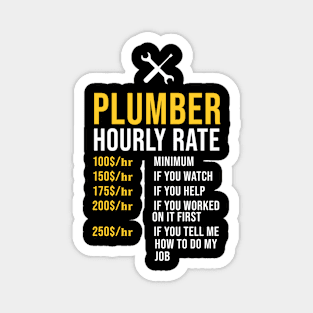 Plumber Hourly Rate Magnet