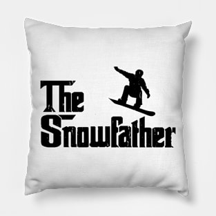 The Snowfather Funny Snowboarding Freestyle Snowboard Lover Pillow