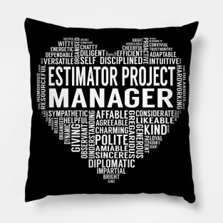 Estimator Project Manager Heart Pillow
