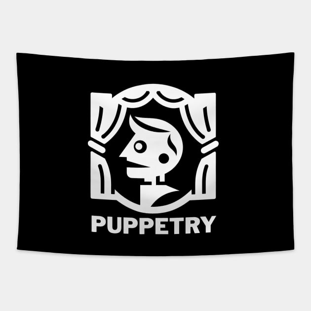 Puppetry Tapestry by ThesePrints