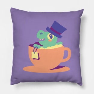 Tea Rex Pillow