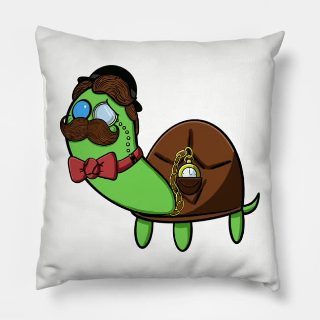 Turtle #7 The Gentleman Pillow by TurtlzTeez