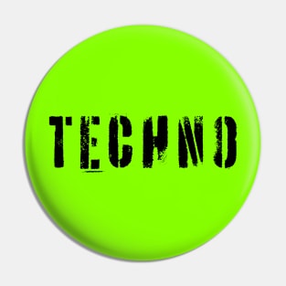 Spray-Painted Techno Vibes Pin